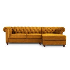 Dešininė kampinė sofa Lapis, 278x150x80 cm, geltona kaina ir informacija | Minkšti kampai | pigu.lt