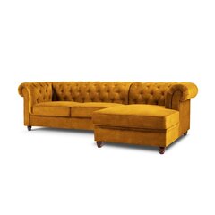 Dešininė kampinė sofa Lapis, 278x150x80 cm, geltona kaina ir informacija | Minkšti kampai | pigu.lt