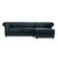 Dešininė kampinė sofa Lapis, 278x150x80 cm, tamsiai mėlyna kaina ir informacija | Minkšti kampai | pigu.lt