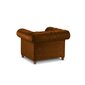 Fotelis Lapis, 114x90x80 cm, rudas kaina ir informacija | Svetainės foteliai | pigu.lt