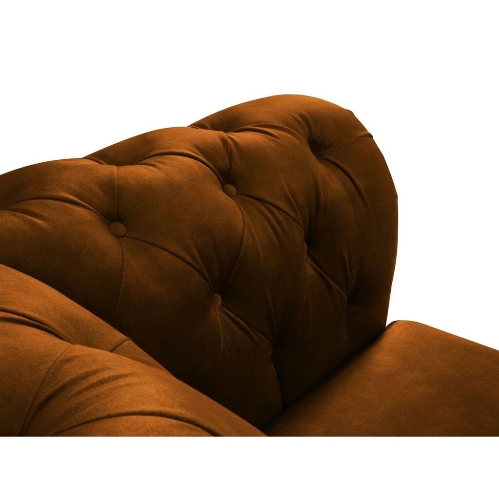 Fotelis Lapis, 114x90x80 cm, rudas цена и информация | Svetainės foteliai | pigu.lt