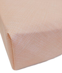 Однотонная простынь на резинке Daily Peach, 200x200 см цена и информация | Простыни | pigu.lt