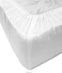 Однотонная простынь на резинке Daily White, 180x200 см цена и информация | Простыни | pigu.lt