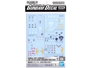 Lipdukai Bandai Gundam Decal Nr.134 for Mobile Suit Gundam the Witch from Mercury Multiuse 2, 65082 kaina ir informacija | Aplikacijos, papuošimai, lipdukai | pigu.lt