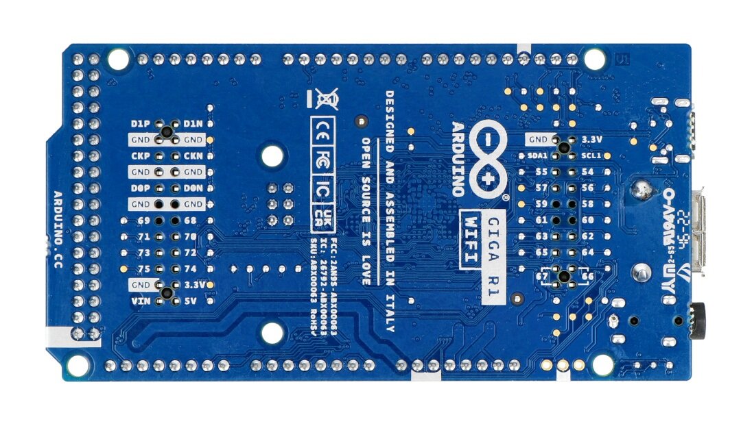 Arduino Giga R1 WiFi ABX00063 цена и информация | Atviro kodo elektronika | pigu.lt