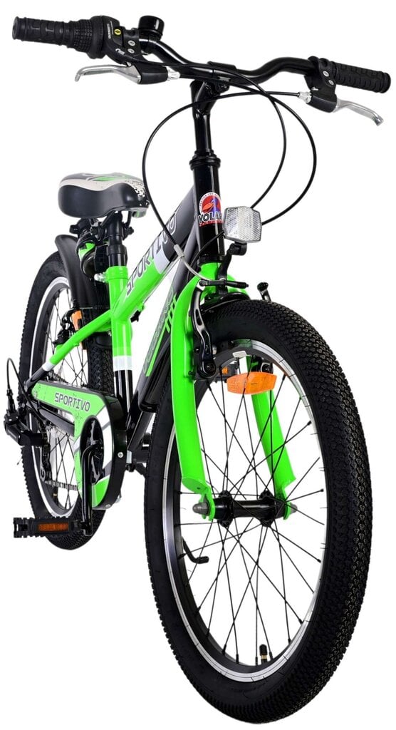Miesto dviratis Volare Sportivo, 20 colių, 7 pavaros, žalias kaina ir informacija | Dviračiai | pigu.lt