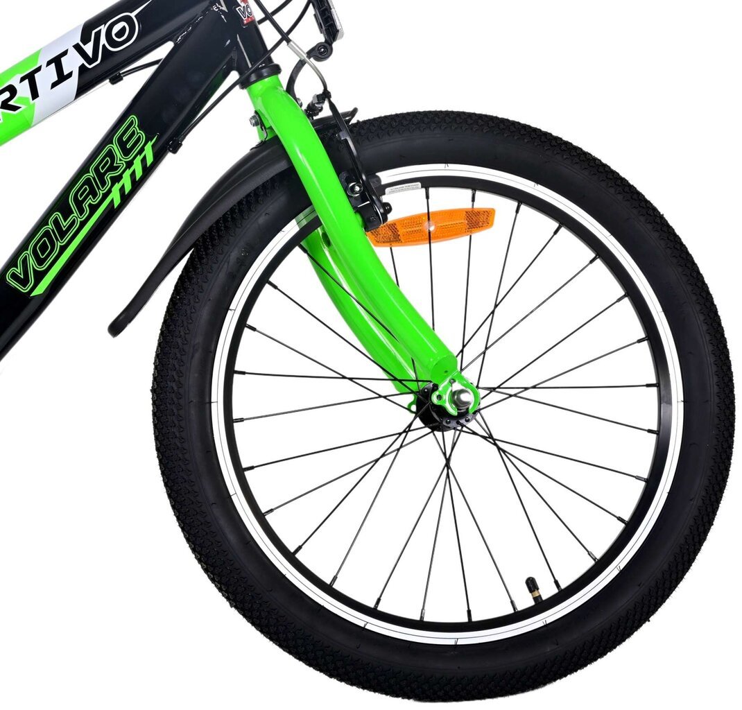 Miesto dviratis Volare Sportivo, 20 colių, 7 pavaros, žalias kaina ir informacija | Dviračiai | pigu.lt