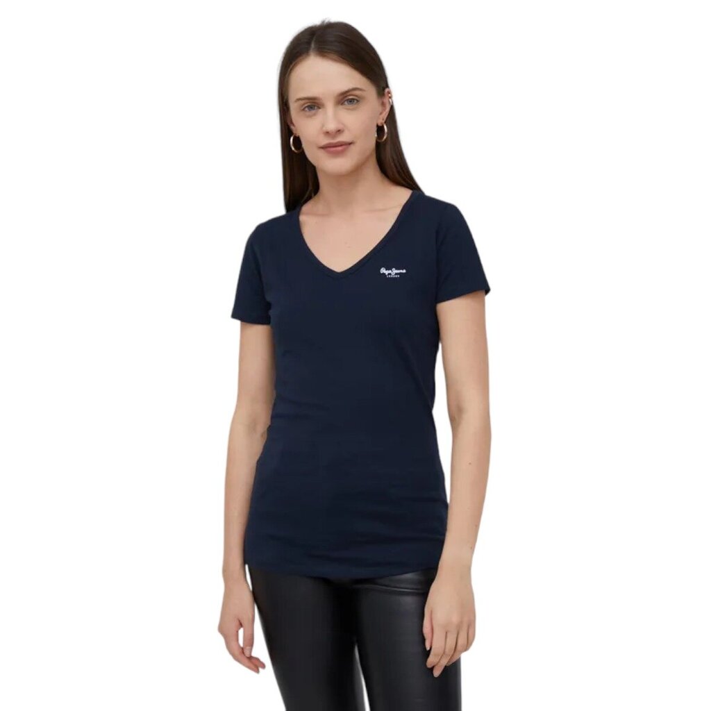 Pepe Jeans marškinėliai moterims 80323, mėlyni kaina ir informacija | Marškinėliai moterims | pigu.lt