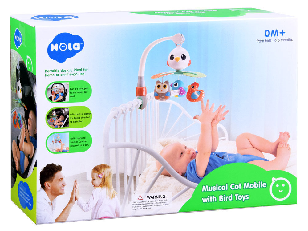 Muzikinė karuselė 3in1 Hola kaina ir informacija | Žaislai kūdikiams | pigu.lt