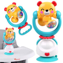 Очаровательная игрушка для стульчика и погремушка в одном Hola Suction Cup Set 2in1 цена и информация | Игрушки для малышей | pigu.lt