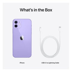 Prekė su pažeista pakuote.Apple iPhone 12 64GB Purple MJNM3FS/A kaina ir informacija | Mobilieji telefonai, foto ir video prekės su pažeista pakuote | pigu.lt