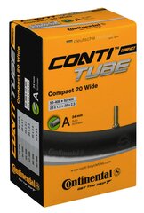 Kamera 20 Continental Compact wide A34 kaina ir informacija | Dviračių kameros ir padangos | pigu.lt