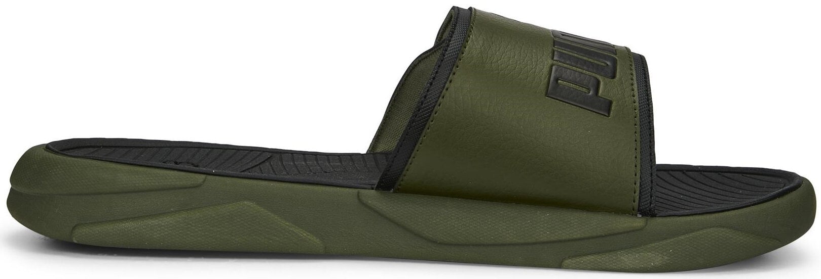 Šlepetės vyrams Puma Royalcat Comfort Green Moss 372280, žalios kaina ir informacija | Vyriškos šlepetės, basutės | pigu.lt