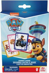 Žaidimo kortos Spin Master Paw Patrol Jumbo 6066830 kaina ir informacija | Stalo žaidimai, galvosūkiai | pigu.lt