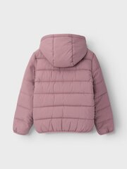 Детская куртка Name IT 120g 13216483*02, серо-розовая, 5715424301750 цена и информация | Куртки, пальто для девочек | pigu.lt