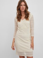 Женское платье Vila 14082980*01, натурально-белое, 5713789996581 цена и информация | Платья | pigu.lt