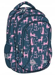Рюкзак школьный St.Right Cats Lazy Cats 1-3кл. цена и информация | Школьные рюкзаки, спортивные сумки | pigu.lt