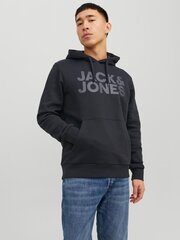 Мужская толстовка Jack & Jones 12152840*06, черная, 5715106795563 цена и информация | Мужские рубашки | pigu.lt