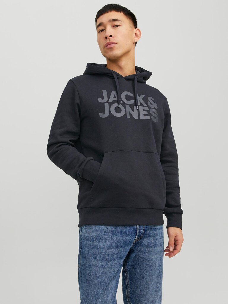 Jack & Jones megztinis vyrmas, juodas цена и информация | Vyriški marškiniai | pigu.lt