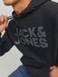 Jack & Jones megztinis vyrmas, juodas цена и информация | Vyriški marškiniai | pigu.lt