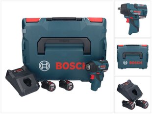 Гайковерт ударный Bosch GDS 12V-115, 12В, с зарядным устройством цена и информация | Шуруповерты, дрели | pigu.lt