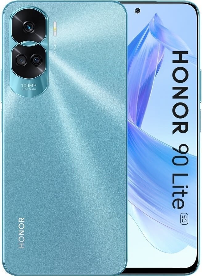 Honor 90 Lite 5G 8/256GB 5109ASWE Cyan Lake kaina ir informacija | Mobilieji telefonai | pigu.lt
