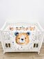Happy Family vaikiškas patalų komplektas su apsaugomis Bear, 17 dalių kaina ir informacija | Patalynė kūdikiams, vaikams | pigu.lt