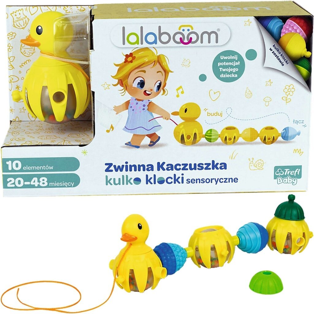 Kamuoliukų blokai Trefl Lalaboom Duck, 10 vnt. kaina ir informacija | Žaislai kūdikiams | pigu.lt