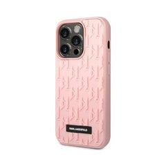 Оригинальный чехол iPhone 14 Pro (6,1″) KARL LAGERFELD с 3D-монограммой  — Розовый цена и информация | Чехлы для телефонов | pigu.lt