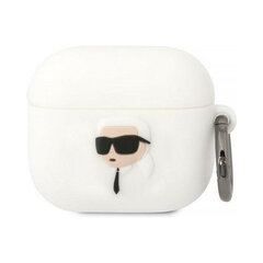 Оригинальный чехол KARL LAGERFELD 3D NFT Karl для AirPods 3 — Белый цена и информация | Аксессуары для наушников | pigu.lt