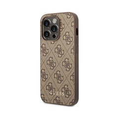 Оригинальный чехол GUESS 4G Gold Logo для iPhone 14 Pro Max (6,7″) - Коричневый цена и информация | Чехлы для телефонов | pigu.lt