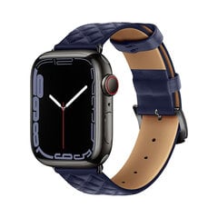 Кожаный ремешок HOCO Elegant для Apple Watch — Midnight blue 42/44/45/49 mm цена и информация | Аксессуары для смарт-часов и браслетов | pigu.lt