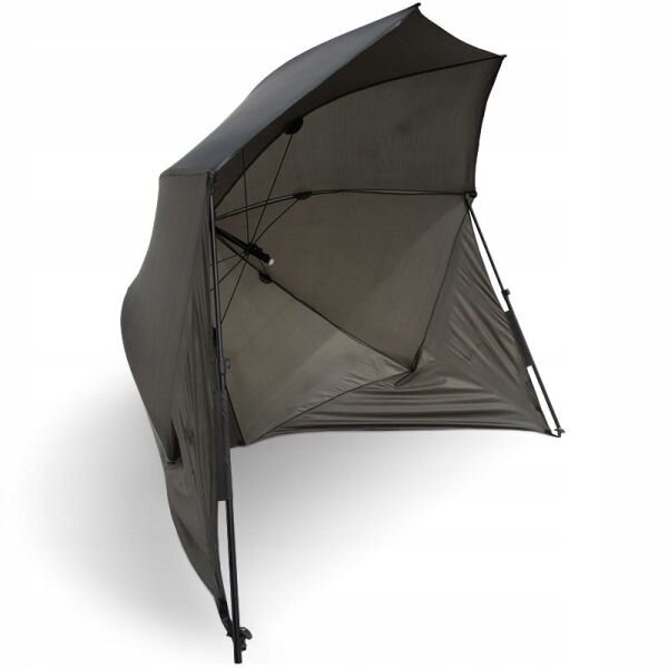 Žvejybinis skėtis palapinė NGT, 250 cm, ruda kaina ir informacija | Palapinės | pigu.lt