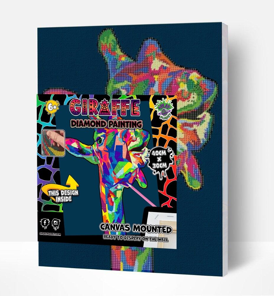 Deimantinė mozaika Splat Planet Žirafa, 30x40 cm цена и информация | Deimantinės mozaikos | pigu.lt