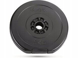 Diskinis svoris Gymtek Gy-1057815362, 4x5 kg, juodas цена и информация | Гантели, гири, штанги | pigu.lt