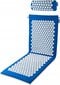 Akupresūros ir masažo kilimėlis su pagalve Gymtek G-66092, 118x46,5x2 cm, 37x13x9,5 cm, mėlynas kaina ir informacija | Kilimėliai sportui | pigu.lt