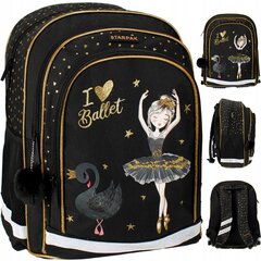 Mokyklinė kuprinė Ballerina Black цена и информация | Школьные рюкзаки, спортивные сумки | pigu.lt