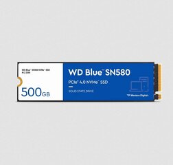 WD Blue SN580 WDS500G3B0E kaina ir informacija | Vidiniai kietieji diskai (HDD, SSD, Hybrid) | pigu.lt