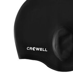 Plaukimo kepuraitė Crowell Ucho Bora, juoda kaina ir informacija | Plaukimo kepuraitės | pigu.lt