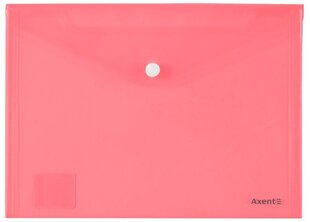 Конверт пластиковый с зажимом Axent, А4, 180 мкр, прозрачный, красный сп. цена и информация | Канцелярские товары | pigu.lt