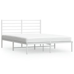 Каркас кровати vidaXL, 140x190 см, белый цена и информация | Кровати | pigu.lt