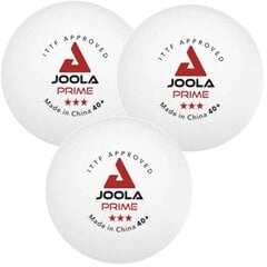 Stalo teniso kamuoliukų rinkinys Joola Prime, 3 vnt, baltas kaina ir informacija | Kamuoliukai stalo tenisui | pigu.lt
