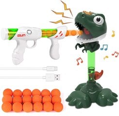 Игрушка Динозавр DX DA XIN с пистолетом и пластмасовыми шариками цена и информация | Игрушки для мальчиков | pigu.lt