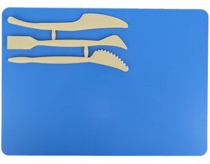 Подставка для пластилина KITE, 250х180мм, с 3 инструментами, розовая цена и информация | Принадлежности для рисования, лепки | pigu.lt