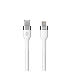 Forever Flexible cable USB-C - Lightning 1,0 m 20W white цена и информация | Кабели для телефонов | pigu.lt