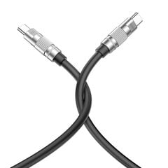 XO cable NB-Q228B USB-C - USB-C 1,2m 60W black цена и информация | Кабели для телефонов | pigu.lt