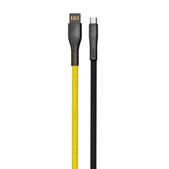 Forever Core Extreme cable USB - microUSB 1,0 m 3A black-yellow цена и информация | Forever Бытовая техника и электроника | pigu.lt