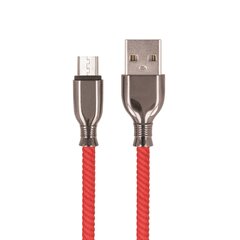 Setty cable USB - microUSB 1,0 m 3A FC-M red - no package цена и информация | Кабели для телефонов | pigu.lt