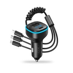 XO transmiter FM BCC07 Bluetooth MP3 car charger 3,1A black цена и информация | FM-модуляторы | pigu.lt