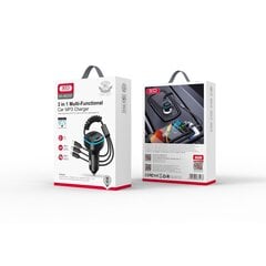 XO transmiter FM BCC07 Bluetooth MP3 car charger 3,1A black цена и информация | FM-модуляторы | pigu.lt